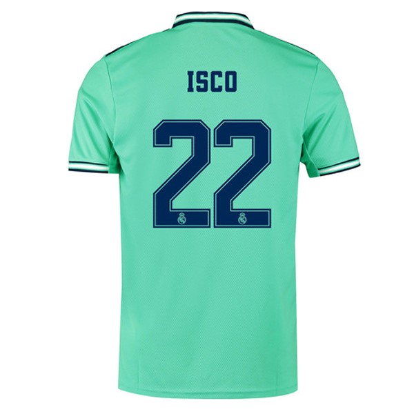 Maillot Football Real Madrid NO.22 Isco Third 2019-20 Vert